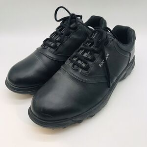 Footjoy Greenjoys 45413 Golf Shoes Men's 13W Black Soft Spikes Lace Up Low Top